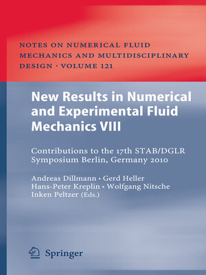 cover image of New Results in Numerical and Experimental Fluid Mechanics VIII